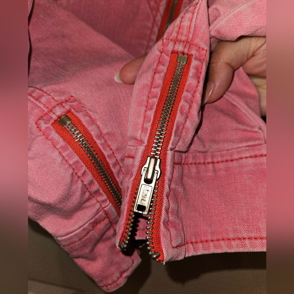 Express Vintage 1990s Denim Moto Jacket - Picture 4 of 6